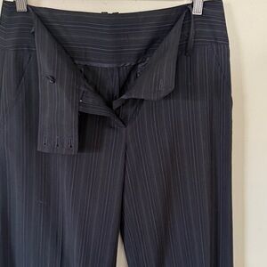 Navy Pinstripe Dress Pants